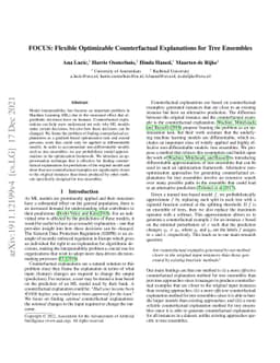 FOCUS: Flexible Optimizable Counterfactual Explanations for Tree
  Ensembles