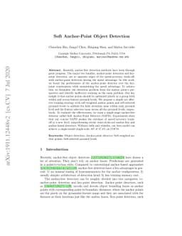 Soft Anchor-Point Object Detection