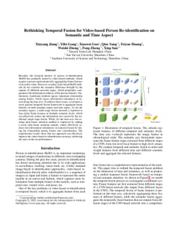 Rethinking Temporal Fusion for Video-based Person Re-identification on
  Semantic and Time Aspect