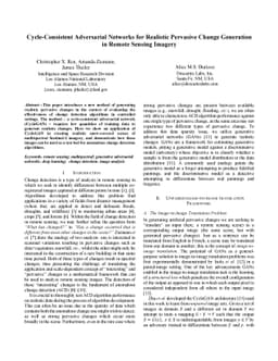 Cycle-Consistent Adversarial Networks for Realistic Pervasive Change
  Generation in Remote Sensing Imagery