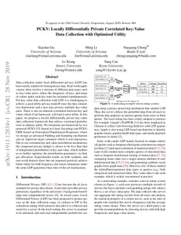 PCKV: Locally Differentially Private Correlated Key-Value Data
  Collection with Optimized Utility