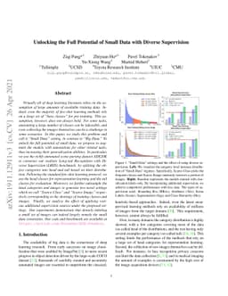 Unlocking the Full Potential of Small Data with Diverse Supervision