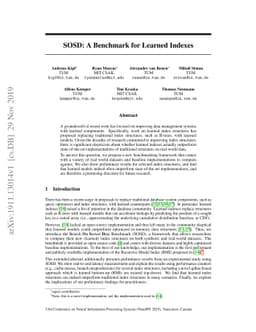 SOSD: A Benchmark for Learned Indexes