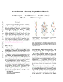 What's Hidden in a Randomly Weighted Neural Network?