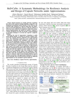 ReD-CaNe: A Systematic Methodology for Resilience Analysis and Design of
  Capsule Networks under Approximations