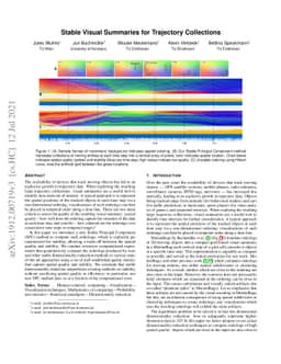 Stable Visual Summaries for Trajectory Collections