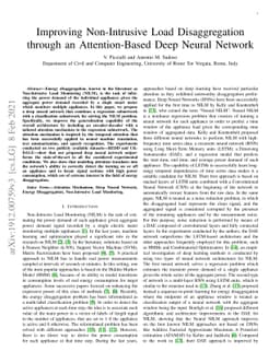 Improving Non-Intrusive Load Disaggregation through an Attention-Based
  Deep Neural Network
