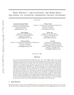 Deep Density: circumventing the Kohn-Sham equations via symmetry
  preserving neural networks