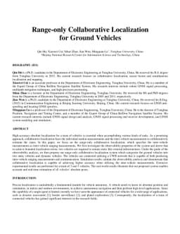 Range-only Collaborative Localization for Ground Vehicles