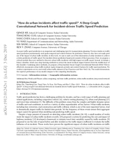 "How do urban incidents affect traffic speed?" A Deep Graph
  Convolutional Network for Incident-driven Traffic Speed Prediction