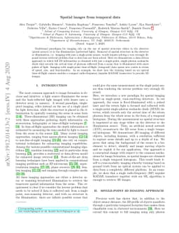 Spatial images from temporal data