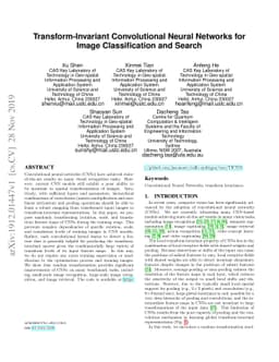 Transform-Invariant Convolutional Neural Networks for Image
  Classification and Search