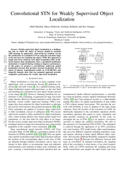 Convolutional STN for Weakly Supervised Object Localization