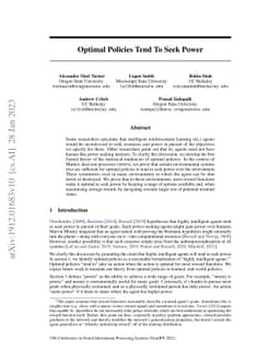Optimal Policies Tend to Seek Power