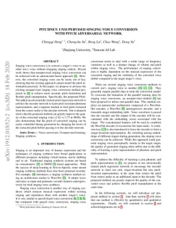 PitchNet: Unsupervised Singing Voice Conversion with Pitch Adversarial
  Network