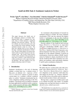 SemEval-2016 Task 4: Sentiment Analysis in Twitter