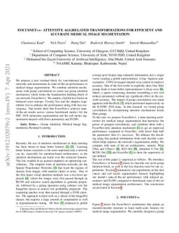 FocusNet++: Attentive Aggregated Transformations for Efficient and
  Accurate Medical Image Segmentation