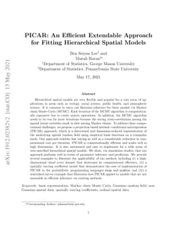 PICAR: An Efficient Extendable Approach for Fitting Hierarchical Spatial
  Models