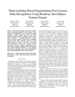 Deep Learning Based Segmentation Free License Plate Recognition Using
  Roadway Surveillance Camera Images