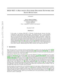 RED-NET: A Recursive Encoder-Decoder Network for Edge Detection