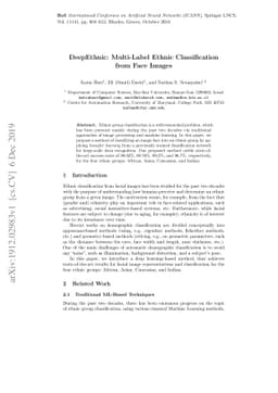 DeepEthnic: Multi-Label Ethnic Classification from Face Images
