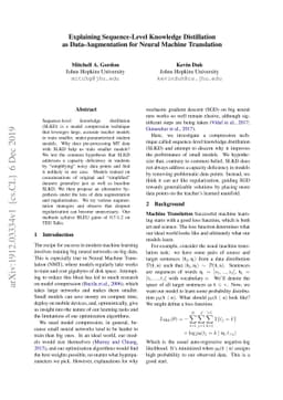 Explaining Sequence-Level Knowledge Distillation as Data-Augmentation
  for Neural Machine Translation
