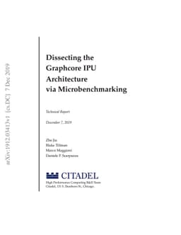 Dissecting the Graphcore IPU Architecture via Microbenchmarking