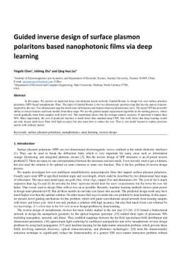 A novel guided deep learning algorithm to design low-cost SPP films