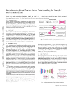 Deep Learning-Based Feature-Aware Data Modeling for Complex Physics
  Simulations