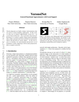 VoronoiNet: General Functional Approximators with Local Support
