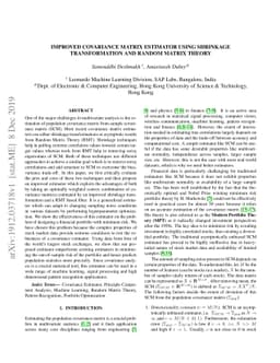 Improved Covariance Matrix Estimator using Shrinkage Transformation and
  Random Matrix Theory