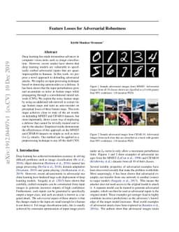 Feature Losses for Adversarial Robustness