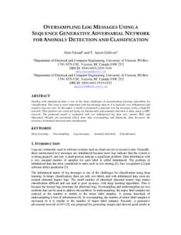 Oversampling Log Messages Using a Sequence Generative Adversarial
  Network for Anomaly Detection and Classification