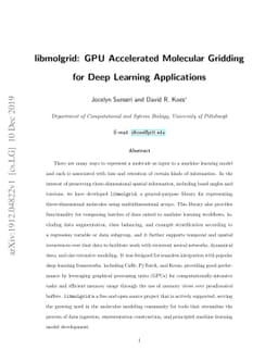 libmolgrid: GPU Accelerated Molecular Gridding for Deep Learning
  Applications