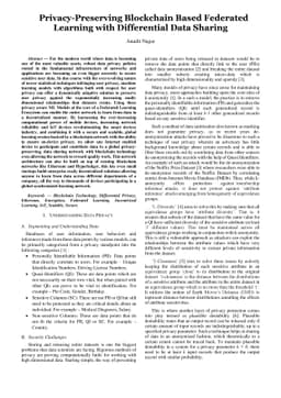 Privacy-Preserving Blockchain Based Federated Learning with Differential
  Data Sharing