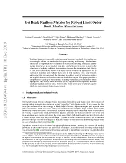 Get Real: Realism Metrics for Robust Limit Order Book Market Simulations