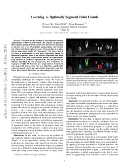 Learning to Optimally Segment Point Clouds