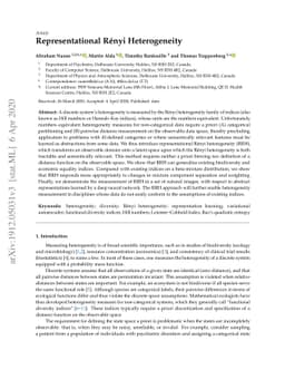 Representational Rényi heterogeneity