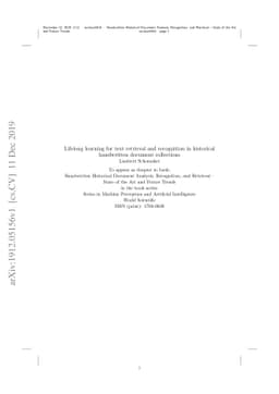 Lifelong learning for text retrieval and recognition in historical
  handwritten document collections
