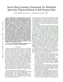 Novel Deep Learning Framework for Wideband Spectrum Characterization at
  Sub-Nyquist Rate