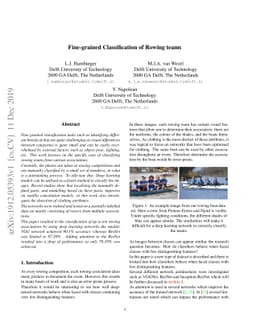 Fine-grained Classification of Rowing teams