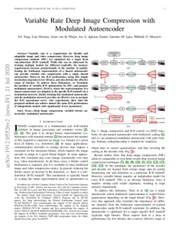Variable Rate Deep Image Compression with Modulated Autoencoder