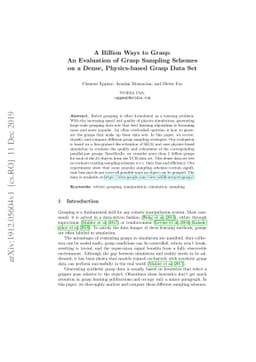 A Billion Ways to Grasp: An Evaluation of Grasp Sampling Schemes on a
  Dense, Physics-based Grasp Data Set