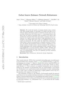 Gabor Layers Enhance Network Robustness