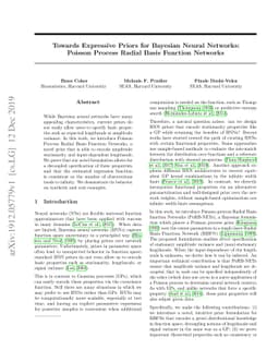 Towards Expressive Priors for Bayesian Neural Networks: Poisson Process
  Radial Basis Function Networks