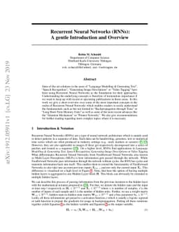 Recurrent Neural Networks (RNNs): A gentle Introduction and Overview