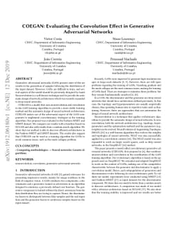 COEGAN: Evaluating the Coevolution Effect in Generative Adversarial
  Networks