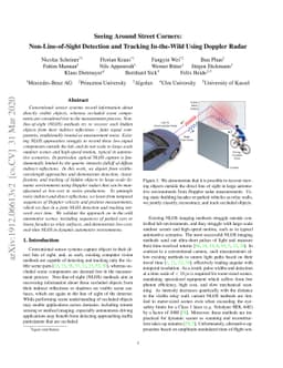 Seeing Around Street Corners: Non-Line-of-Sight Detection and Tracking
  In-the-Wild Using Doppler Radar