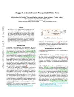 Proppy: A System to Unmask Propaganda in Online News
