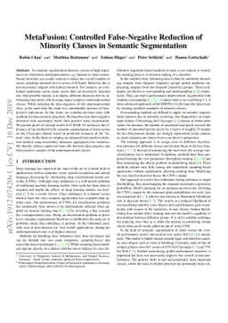 MetaFusion: Controlled False-Negative Reduction of Minority Classes in
  Semantic Segmentation